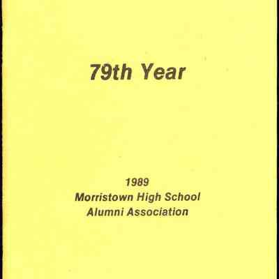 79thYear, 1989 Morristown High School Alumni Association