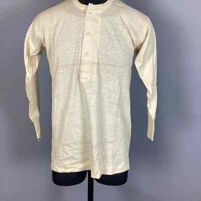 Men's Cream Cotton Undershirt