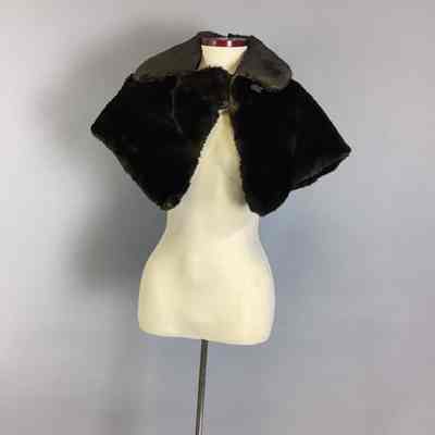 Women's Black Seal Skin Cape