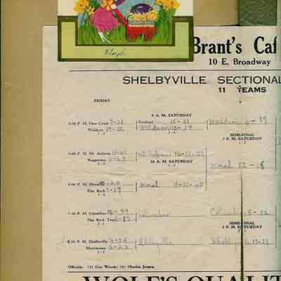 left side page, inside back flap