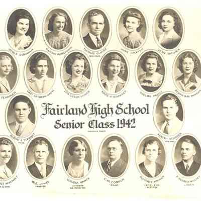 Fairland High School Senior Class of 1942