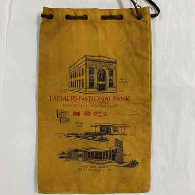 Farmers National Bank Drawstring Money Bag