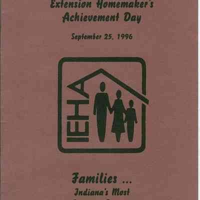 Shelby County Extension Homemakers Achievement Day -"Families" Indiana"s Most Precious Resource