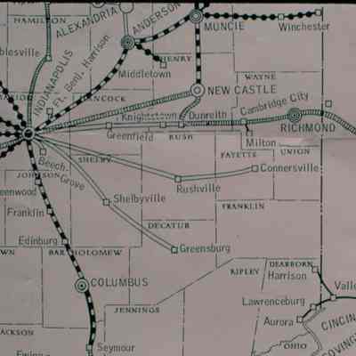 Map of Southeastern Indiana