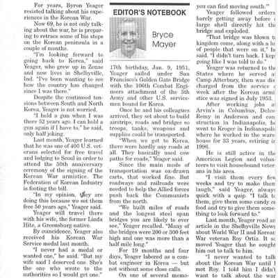 Answering the call to Korea again