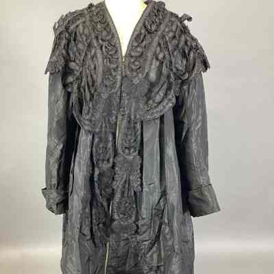 Women's Black Mourning Coat