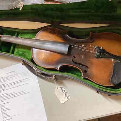 Violin + Black Leather Case