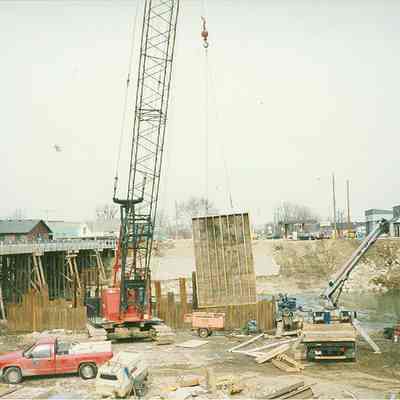 Harrison St. Bridge construction