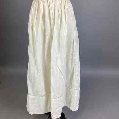 Women's White Cotton Apron