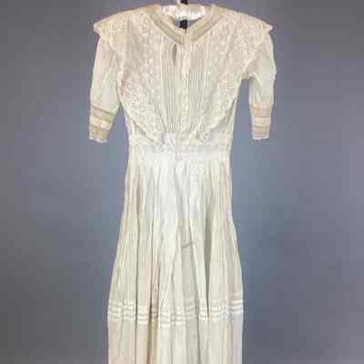 Women’s White Cotton Lawn Day Dress