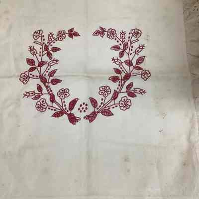 White Muslin Embroidered Pillowcase