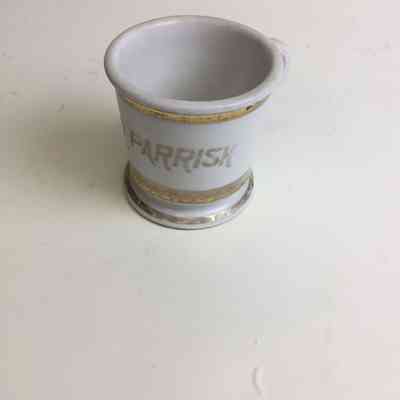 Shaving cup and brush