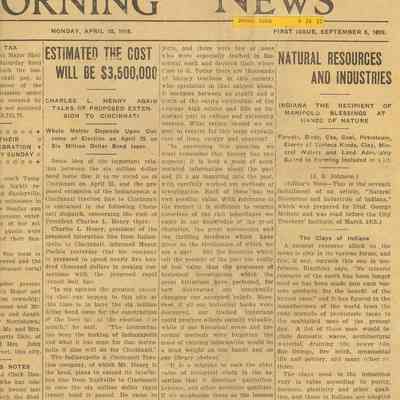 newspaper, top section right