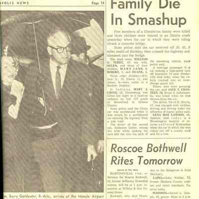 Newspaper, section 2, front page right