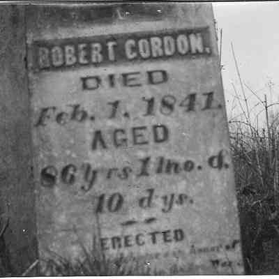 Gordon, Robert tombstone