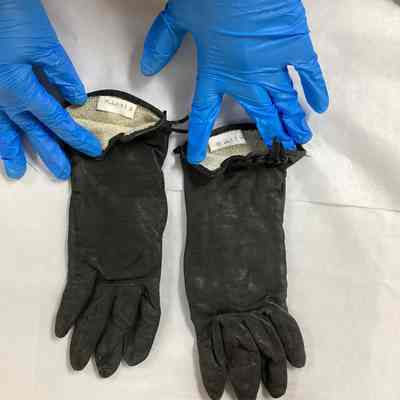 Black Leather Gloves