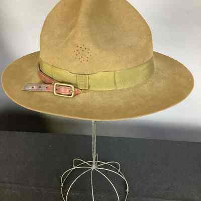 Men's Green Suede Boy Scouts Stetson Campaign Hat
