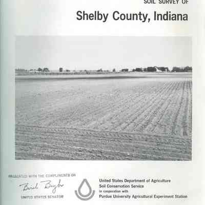Soil Survey of/Sheby County, Indiana/Issued March 1974