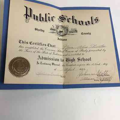 Certificate graduation