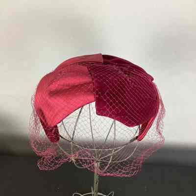 Women's Pink Velvet Half Hat