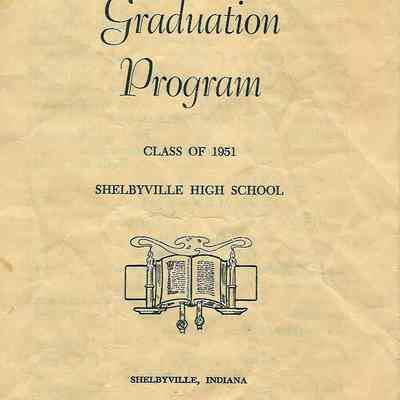 Graduation Program/Class of 1951/Shelbyville High School/Shelbyville, Indiana