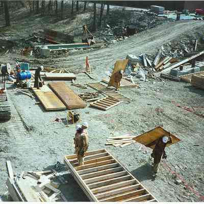 Harrison St. Bridge construction
