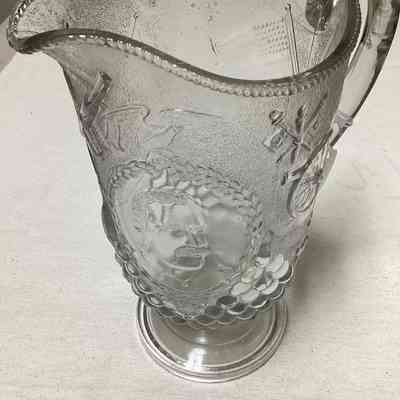 Clear Admiral Dewey Glass Pitcher