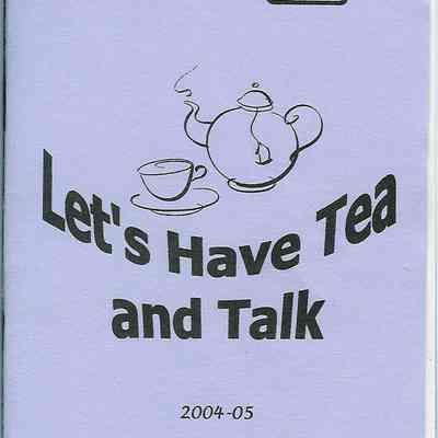 2004 - 2005 Shelby County Extension Homemakers Clubs of Shelby County. Let's Have Tea And Talk