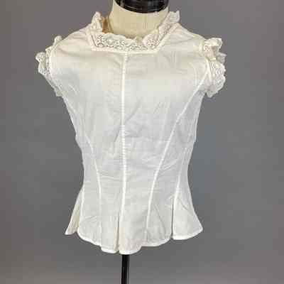 Women’s White Cotton Chemise