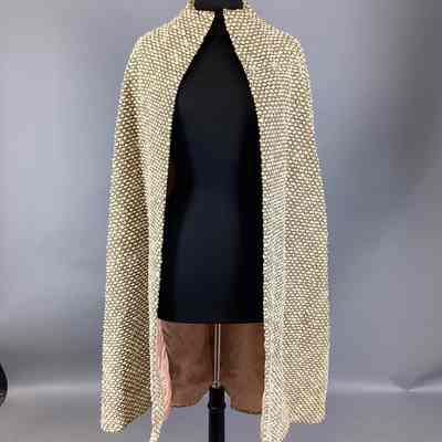 Women’s Tan Woven Cape