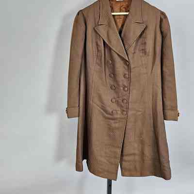 Men's Brown Wool Frock Coat