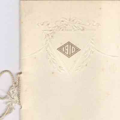 The Graduating Class of Liberty Township Schools 1910 Commencement Invitation