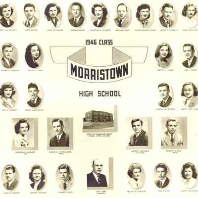 senior high school graduation class portrait, presentation folder, page 6