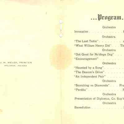 announcement, graduation, inside page