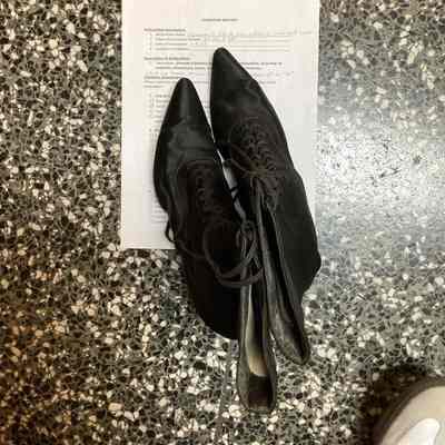 Women's Black Silk House Boots