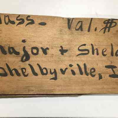 Major & Sheldon Wooden Box Lid