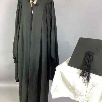Women's Black Graduation Cap & Gown