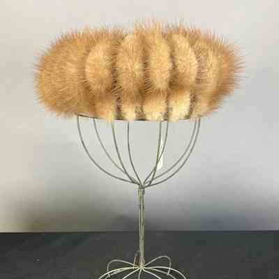 Women’s Brown Fur Pillbox Hat