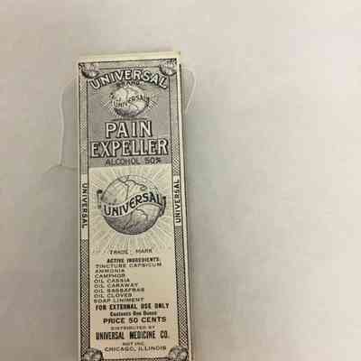 2025.032.001C: Box for Universal Brand pain expeller