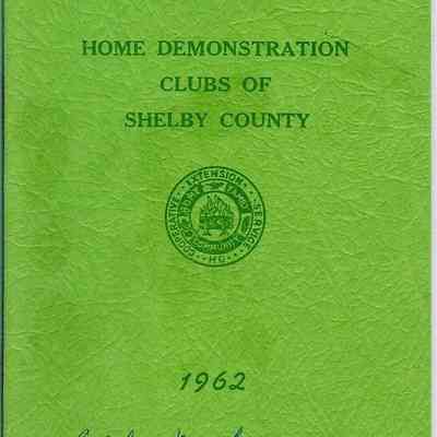 Program Book Shelby County Home Demonstration Club