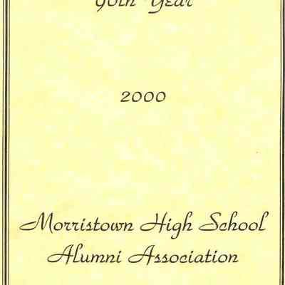 96th Year, 2000 Morristown High School Alumni Association