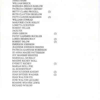 SHELBYVILLE HIGH SCHOOL/CLASS OF 1947