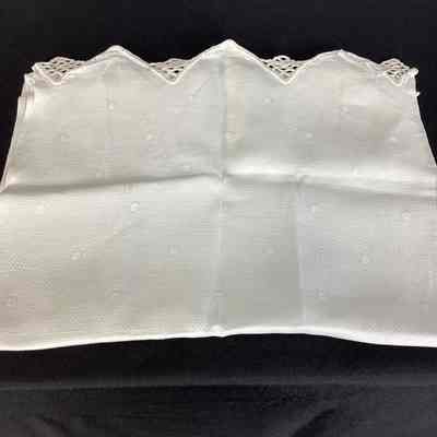 White Linen Piano Scarf