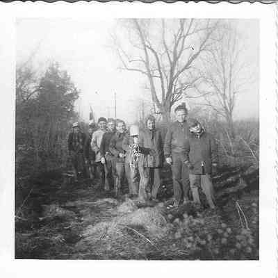 Boy Scouts Troop 207 on Hike at Flat Rock River