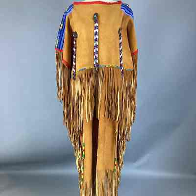 Women’s Cinnamon Suede Buckskin Ceremonial Dress
