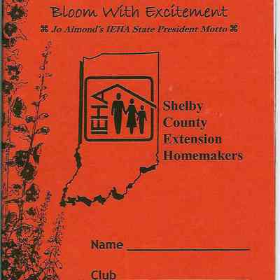 2000 - 2001 Shelby County Extension Homemakers Clubs of Shelby County.