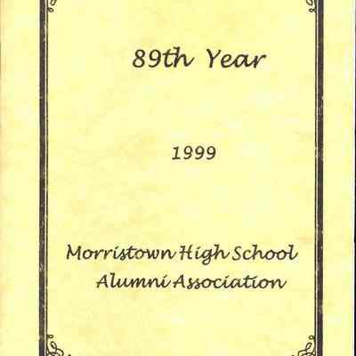 89th Year, 1999 Morristown High School Alumni Association