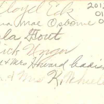 program, back cover, signatures ofMorristown High School annual alumni asso