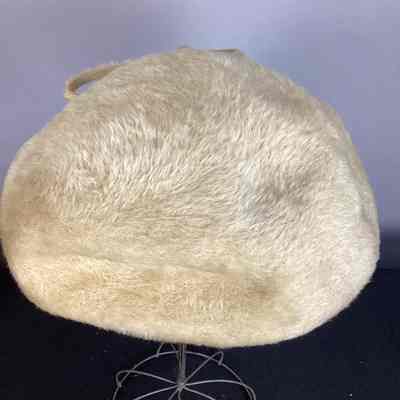 Women's Beige Fur Felt Tam-o'-Shanter