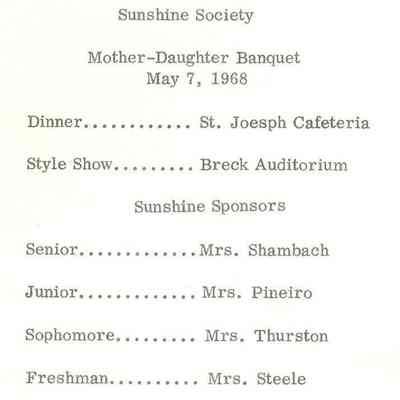 Program, inside page